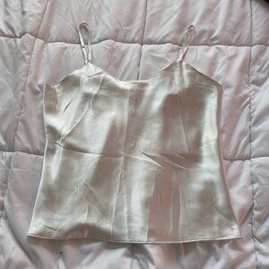 The Lingerie Collection Camisole Cami Babydoll Sexy White Womens Small S